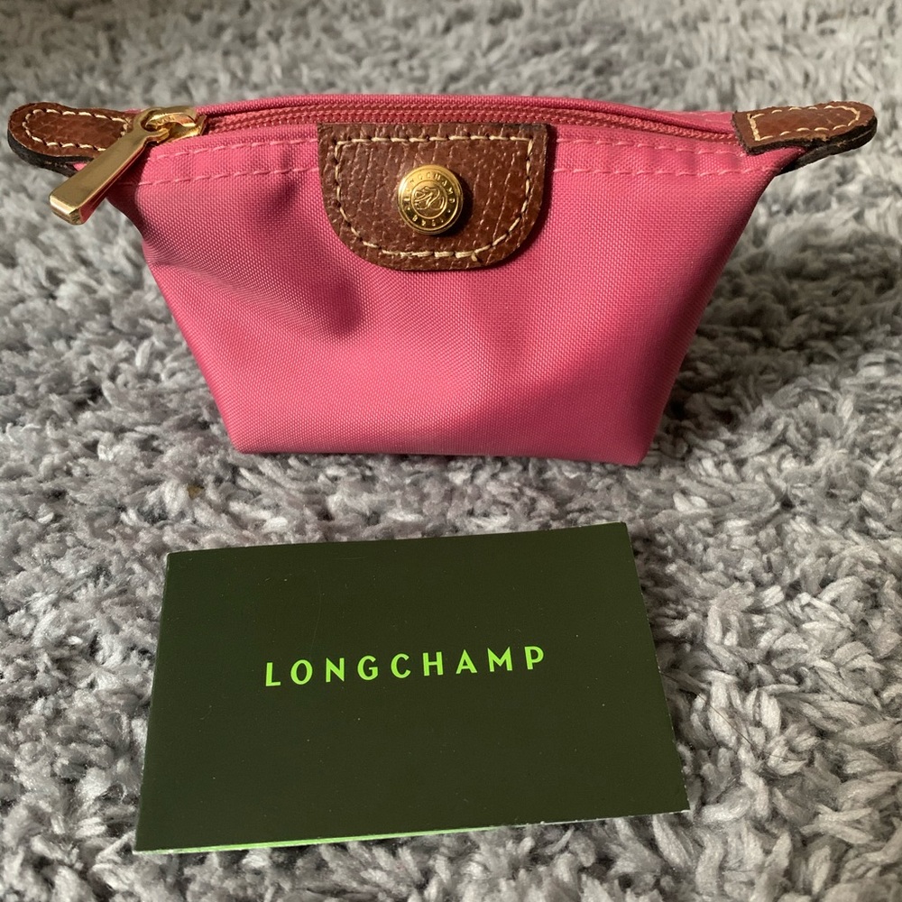 Longchamp Le pliage coin purse in pink